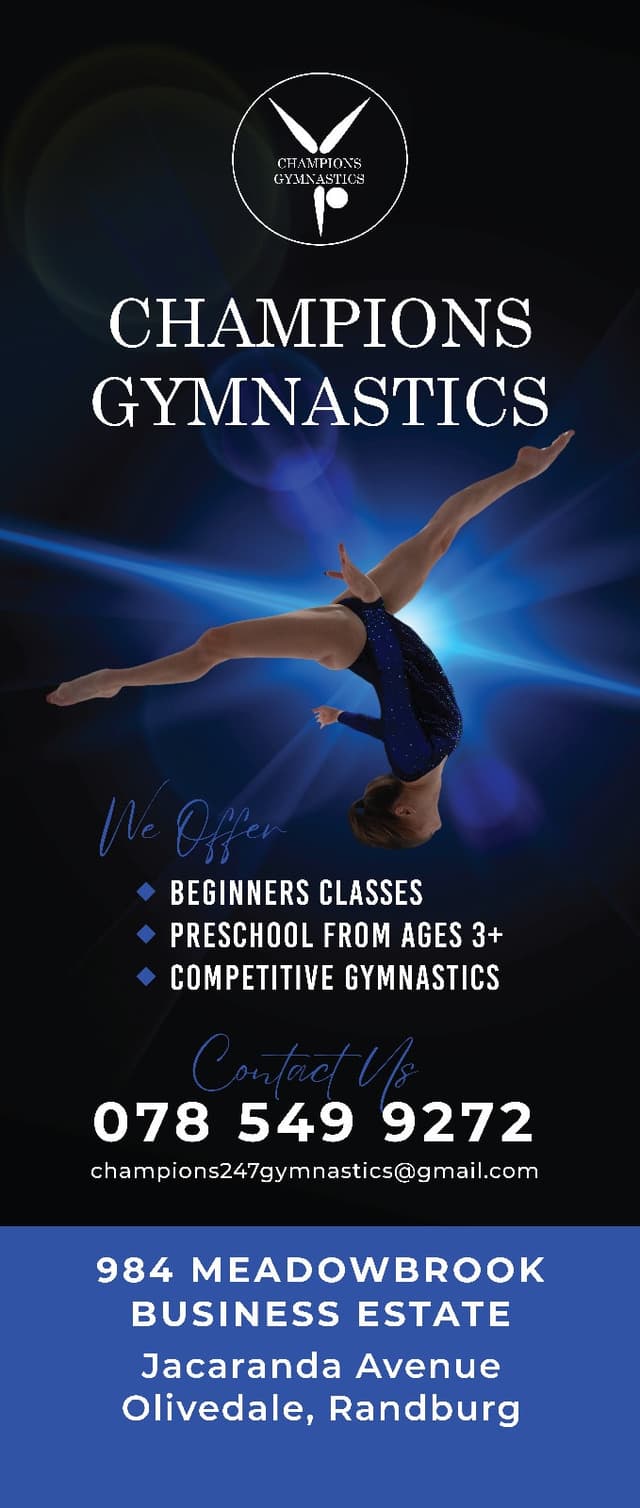 A flyer for a gymnastics competition