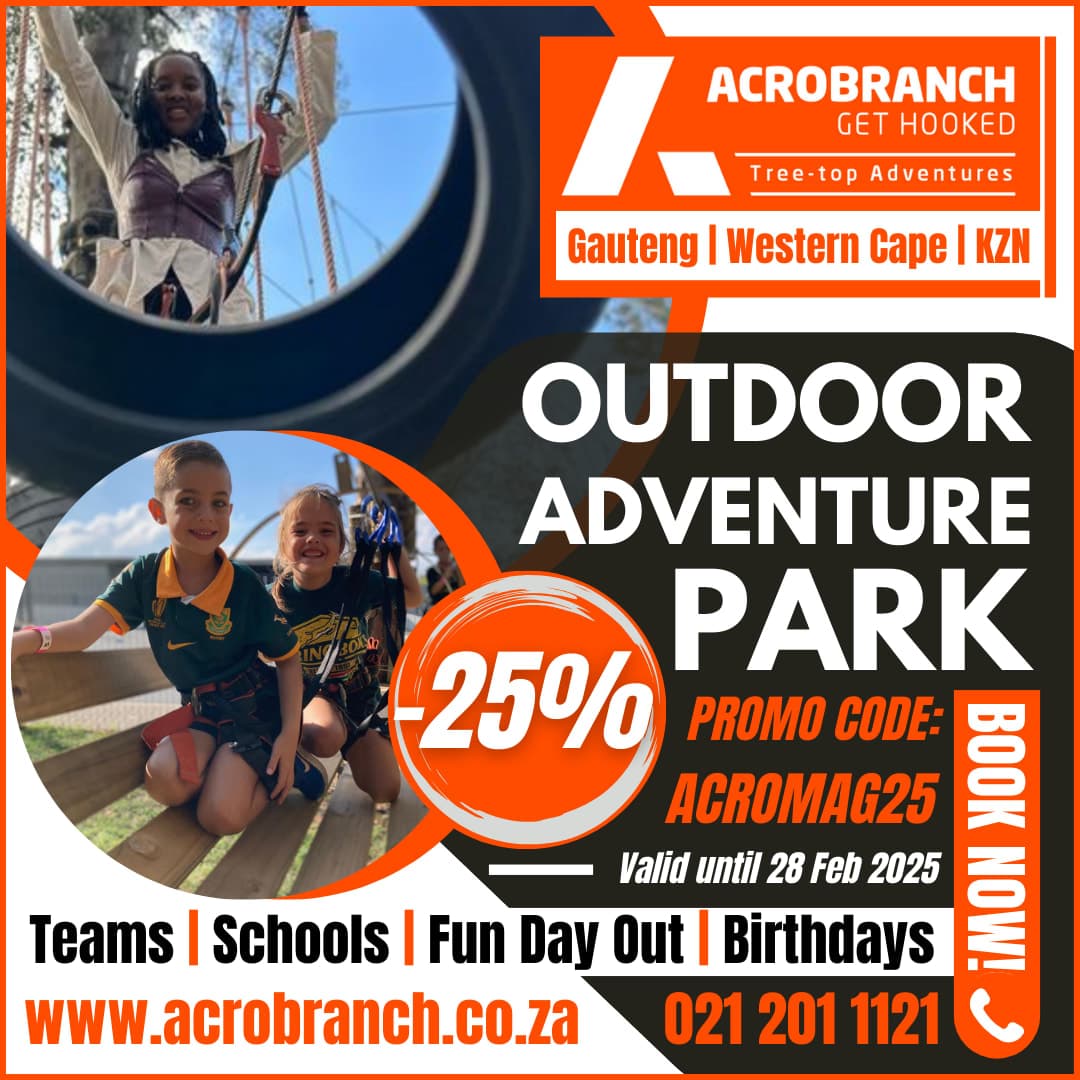 A flyer for a children's adventure park