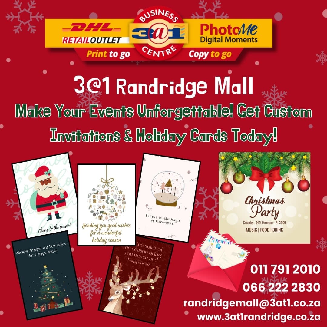 A flyer for a christmas card contest