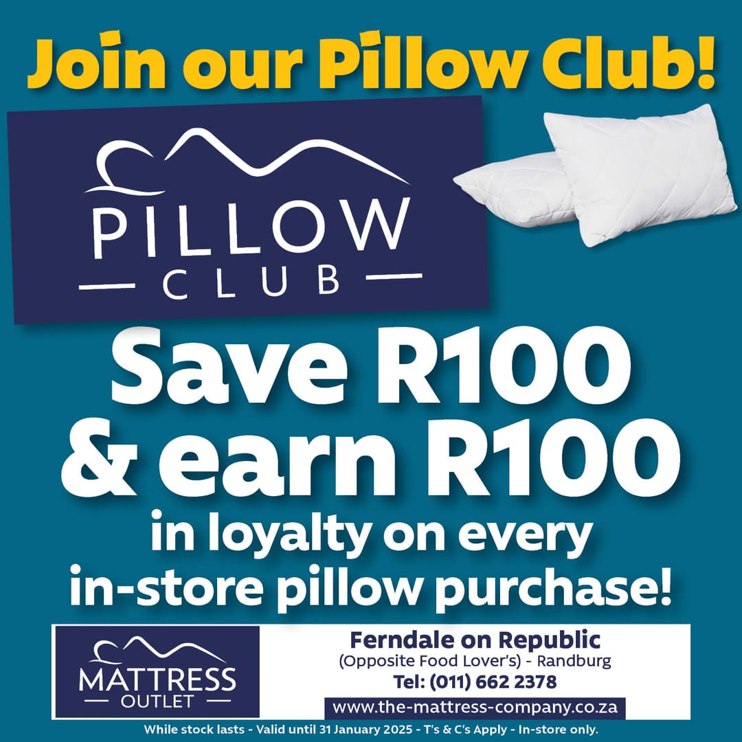 A flyer for a pillow club