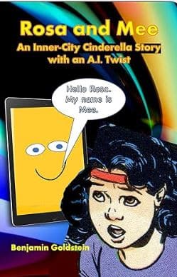 A picture of a girl holding a tablet