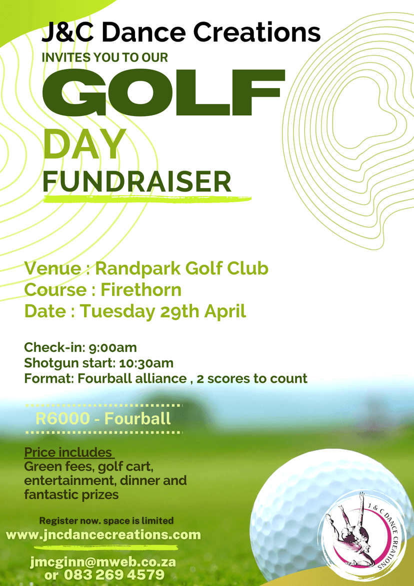 A flyer for a golf tournament