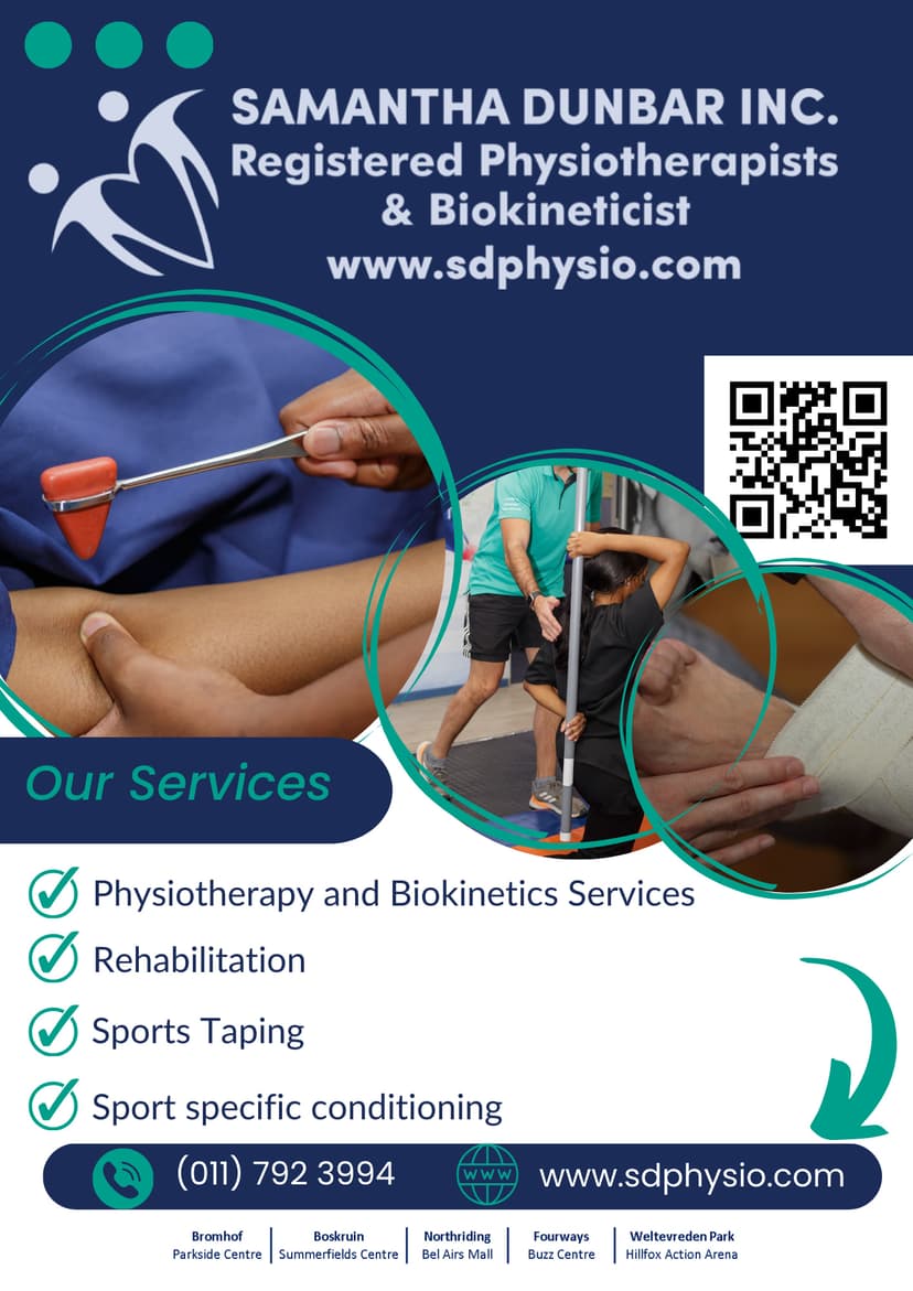 A flyer for a physiotic clinic