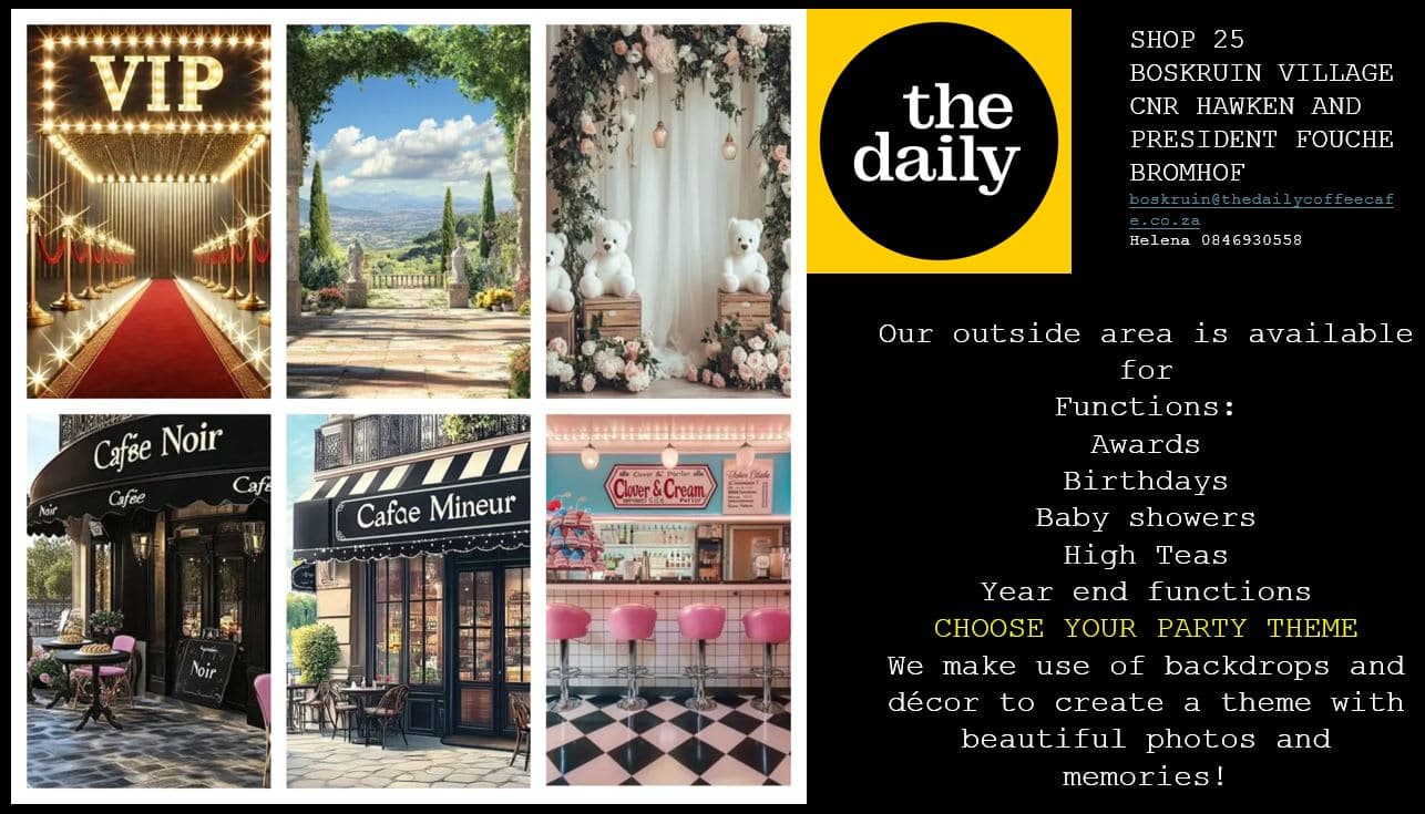 A collage of photos with the words the daily