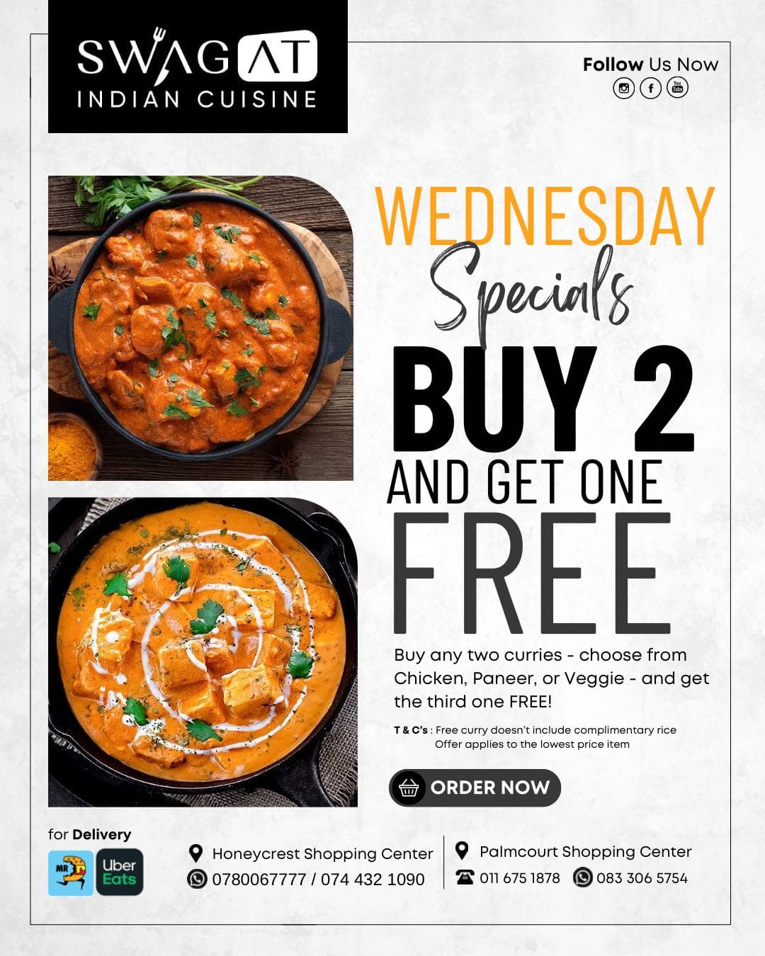 A flyer for a indian cuisine restaurant