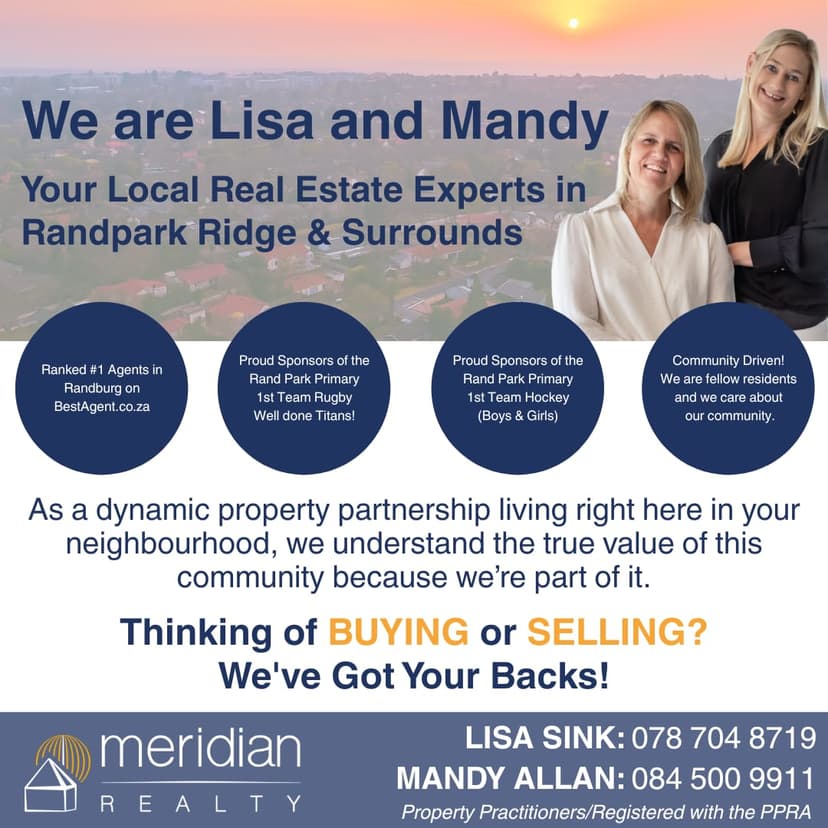 A flyer for a real estate sale