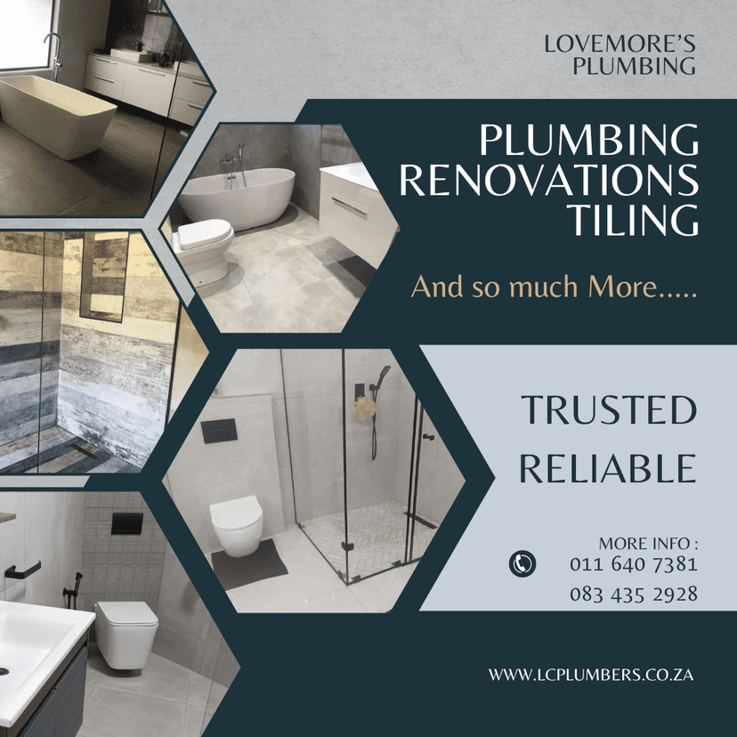 A flyer for a plumber's renovation company