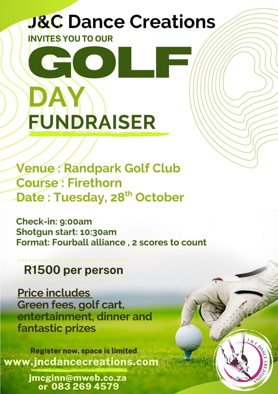 A flyer for a golf tournament