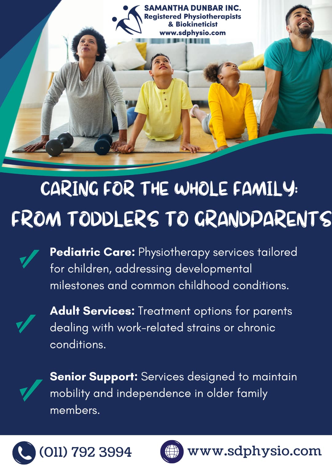 A flyer for a child's physical care center