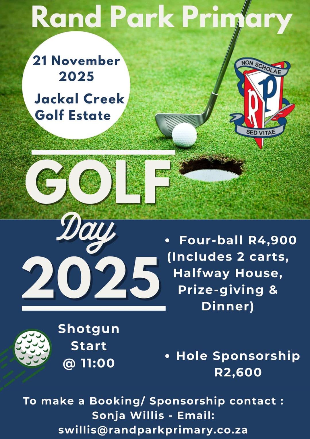 A flyer for a golf tournament