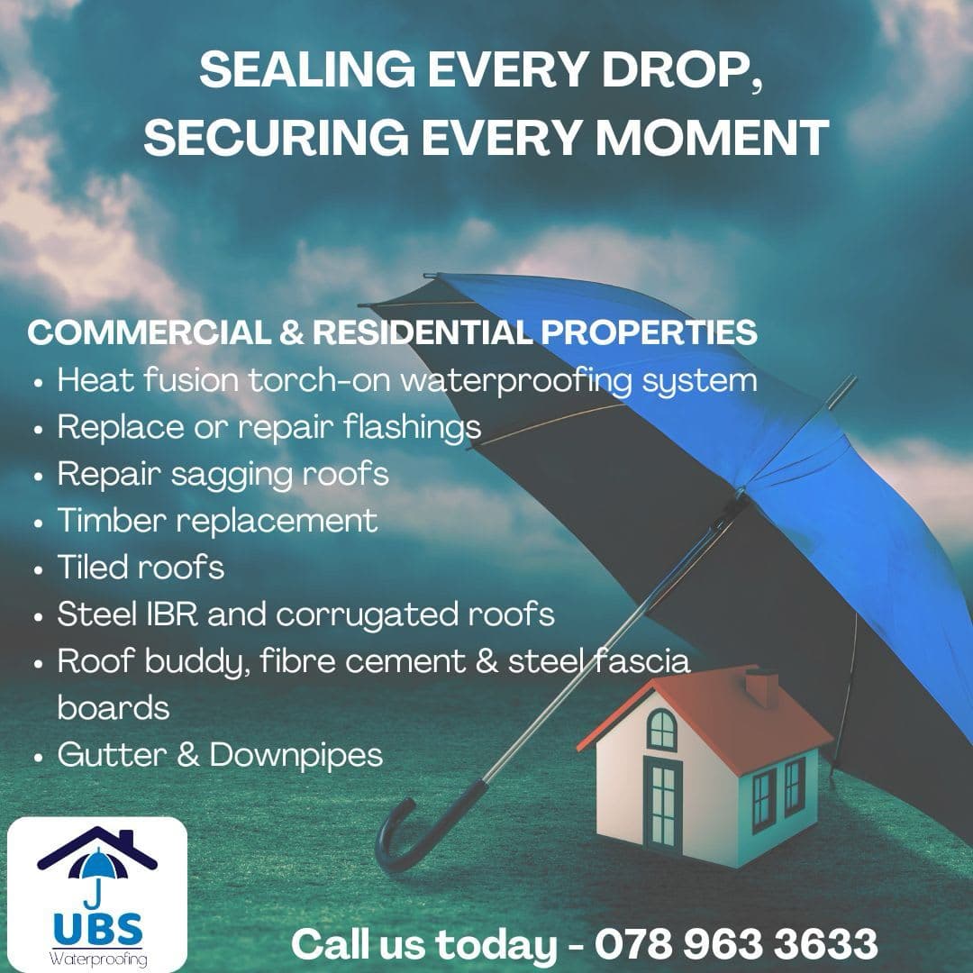 A blue umbrella with a house under it