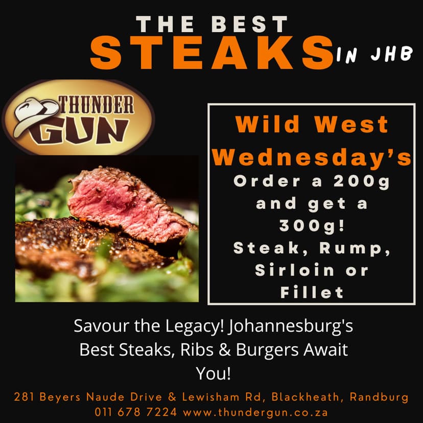 A flyer for the best steaks in the world