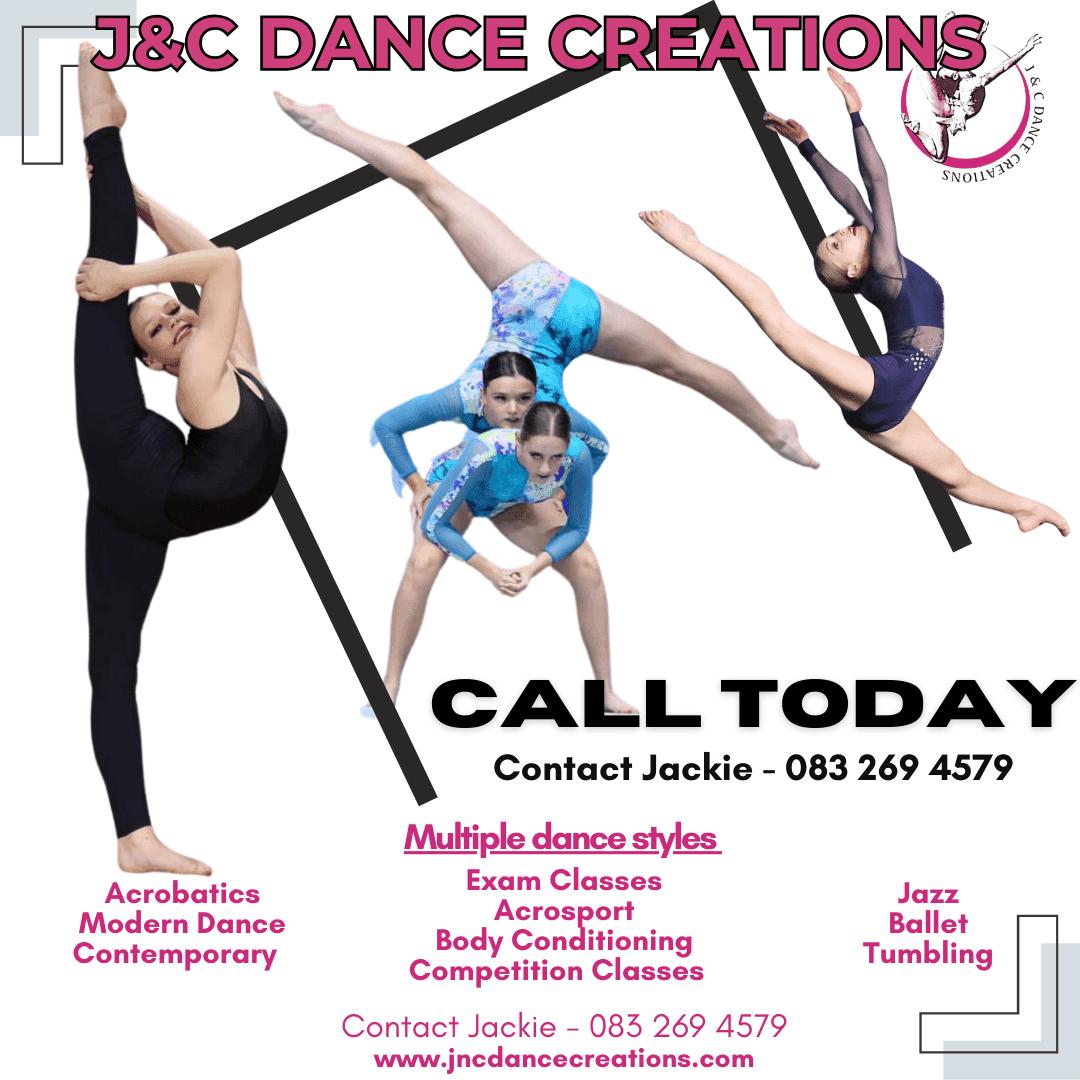 A flyer for a dance class with three dancers